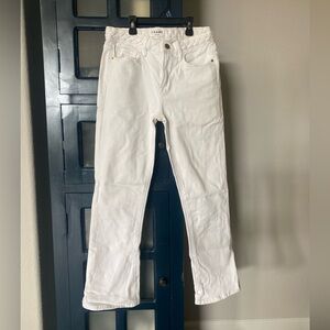 FRAME cropped white jeans Sz 25